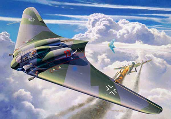illustration for the The Horten Ho 229 Flying Wing paper model