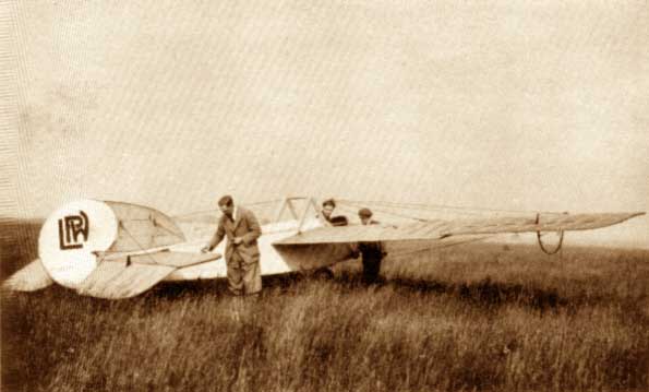 LPW Glider before flight