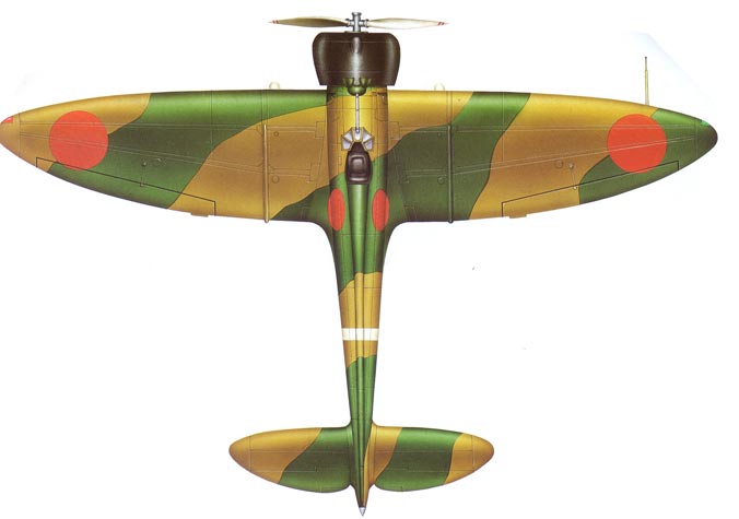 Mitsubishi A5M top view