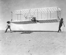 launching the Wright Glider