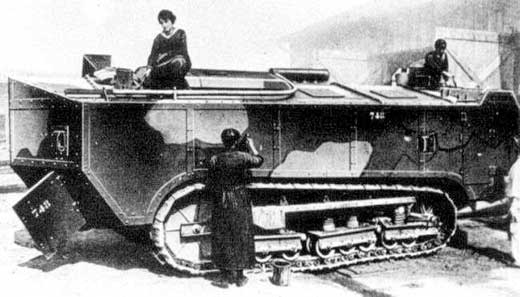 St-Chamond WWI Tank Grafitti Crew (of women)