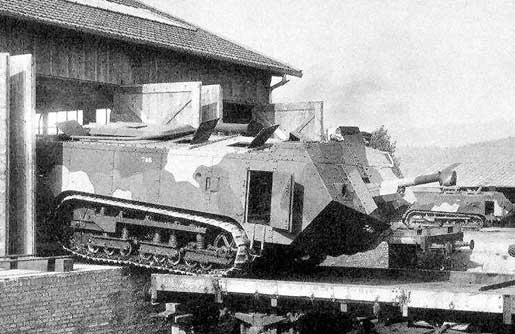 Another St-Charmond tank leaving the factory