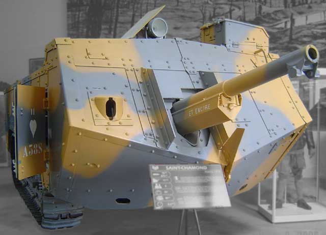 St-Charmond WWI Tank on exhibit